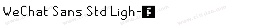 WeChat Sans Std Ligh字体转换